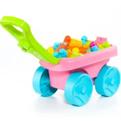 Vagón Bloques Portátil Rosa