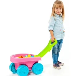 Vagón Bloques Portátil Rosa