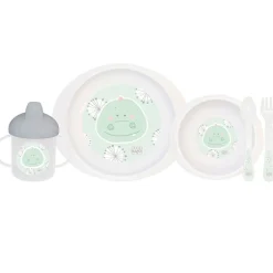 Vajilla para Microondas 5 Piezas Jungle Cocodrile