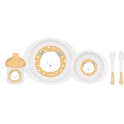 Vajilla Para Microondas 5 Piezas Mostaza