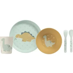 Vajilla Para Microondas 5 Piezas Dinos