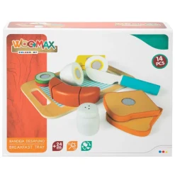 Woomax Pack Bandeja Desayuno Madera