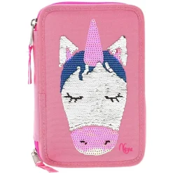 Ylvi & Minimoomis Estuche Triple Rosa